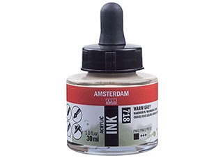 Amsterdam Acrylic Ink 30ml Warm Grey