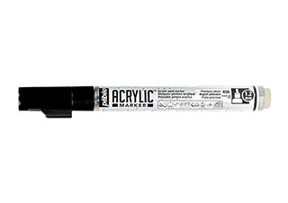 Pebeo 1.2mm Acrylic Marker Precious Silver