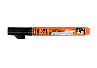 Pebeo 4mm Chisel Acrylic Marker Orange