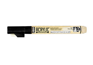 Pebeo 4mm Chisel Acrylic Marker Beige