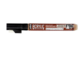 Pebeo 4mm Chisel Acrylic Marker Burnt Sienna