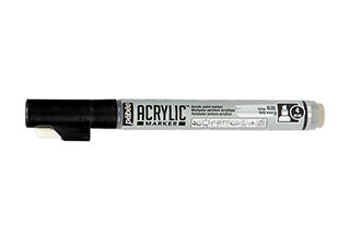 Pebeo 4mm Chisel Acrylic Marker Grey