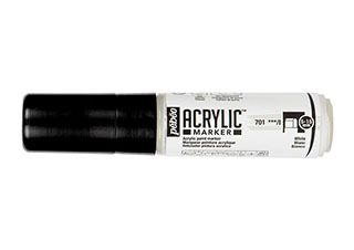 Pebeo 5-15mm Acrylic Marker White