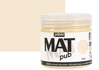Pebeo Acrylic MAT Pub 140ml Jar Ivory