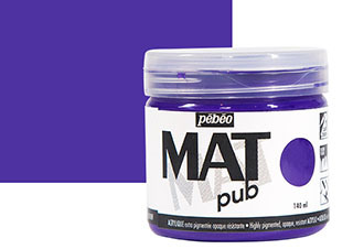 Pebeo Acrylic MAT Pub 140ml Jar Cobalt Violet