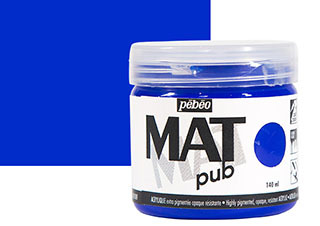 Pebeo Acrylic MAT Pub 140ml Jar Ultramarine Blue