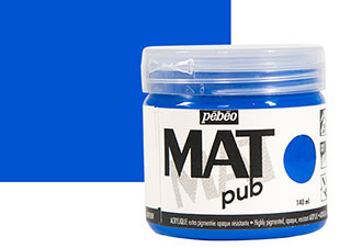 Pebeo Acrylic MAT Pub 140ml Jar Cobalt Blue