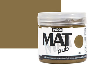 Pebeo Acrylic MAT Pub 140ml Jar Raw Umber