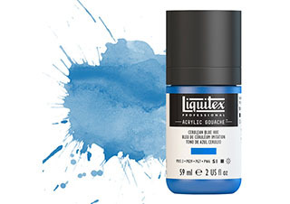Liquitex Acrylic Gouache 2oz Cerulean Blue Hue