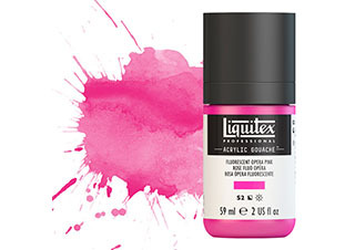 Liquitex Acrylic Gouache 2oz Fluorescent Pink