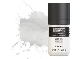 Liquitex Acrylic Gouache 2oz Titanium White