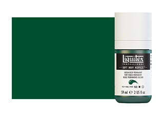 Liquitex Soft Body Acrylic Paint 2oz Deep Green Permanent