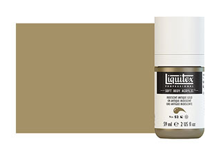 Liquitex Soft Body Acrylic Paint 2oz Iridescent Antique Gold