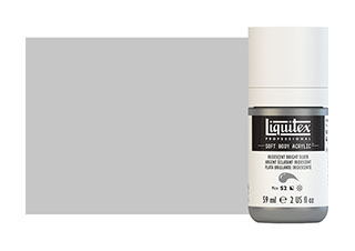 Liquitex Soft Body Acrylic Paint 2oz Iridescent Bright Silver