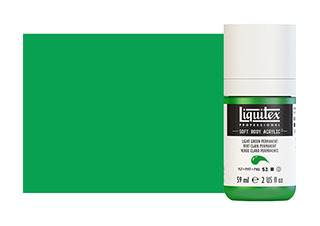 Liquitex Soft Body Acrylic Paint 2oz Light Green Permanent