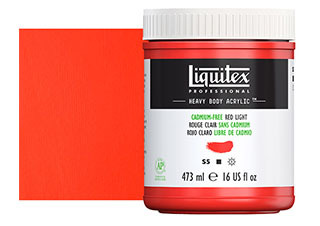 Liquitex Heavy Body Acrylic Paint 16oz Cadmium Free Red Light