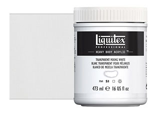 Liquitex Heavy Body Acrylic Paint 16oz Transparent Mixing White