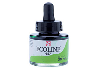 Ecoline Liquid Watercolor 30mL Pipette Jar Bronze Green