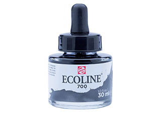 Ecoline Liquid Watercolor 30mL Pipette Jar Black