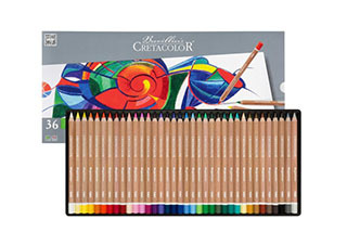 Cretacolor Megacolor Pencil Tin Set of 36 Colors