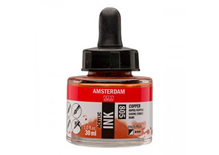 Amsterdam Acrylic Ink 30ml Copper