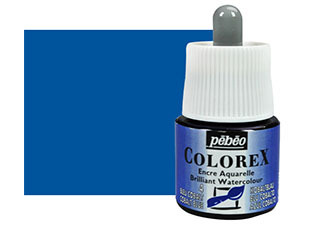 Pebeo Colorex Watercolor Ink 45mL Cobalt Blue