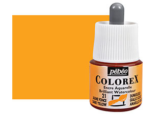 Pebeo Colorex Watercolor Ink 45mL Dark Yellow