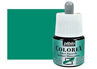 Pebeo Colorex Watercolor Ink 45mL Emerald Green