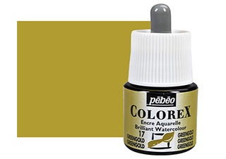 Pebeo Colorex Watercolor Ink 45mL Green Gold