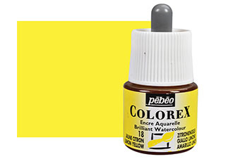 Pebeo Colorex Watercolor Ink 45mL Lemon Yellow