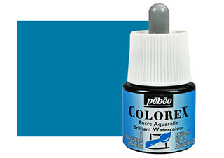 Pebeo Colorex Watercolor Ink 45mL Light Blue