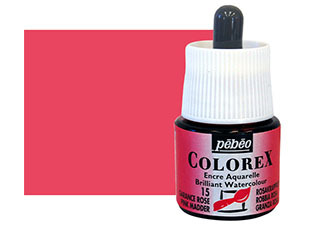Pebeo Colorex Watercolor Ink 45mL Madder Pink