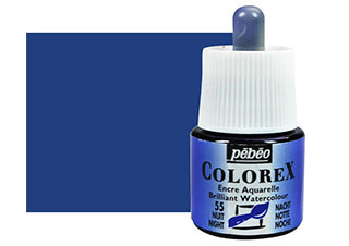 Pebeo Colorex Watercolor Ink 45mL Night Blue
