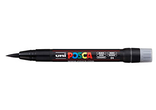 POSCA Paint Marker PCF-350 Brush Tip Black