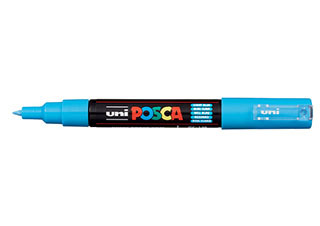 POSCA Paint Marker PC-1M Extra Fine Tapered Light Blue