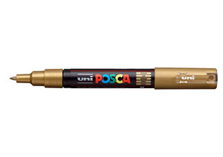 POSCA Paint Marker PC-1M Extra Fine Tapered Gold