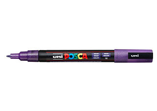 POSCA Paint Marker PC-3M Fine Glitter Violet