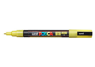 POSCA Paint Marker PC-3M Fine Glitter Yellow