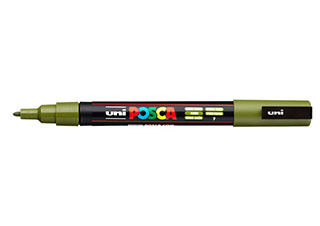 POSCA Paint Marker PC-3M Fine Khaki Green