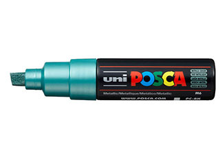 POSCA Paint Marker PC-8K Broad Chisel Metallic Green