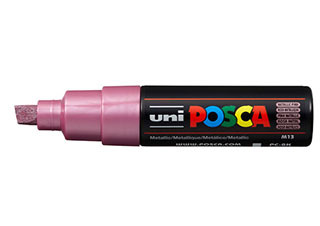 POSCA Paint Marker PC-8K Broad Chisel Metallic Pink