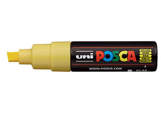 POSCA Paint Marker PC-8K Broad Chisel Yellow