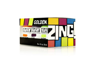 Golden SoFlat Matte Acrylic 2 oz. Zing Set of 6