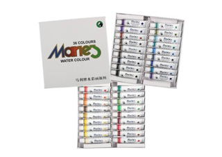 Maries Extra-Fine Watercolor Set of 36 Colors 12 ml Tubes