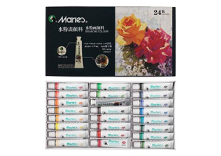 Maries Extra-Fine Gouache Set of 24 Colors 12 ml Tubes