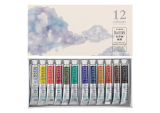 Maries Master Quality Watercolor 9 ml Set of 12 Colors