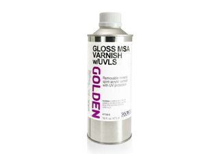 Golden Brushable Gloss MSA Varnish with UVLS 16 oz.