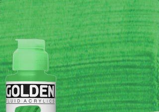 Golden Fluid Acrylic 4 oz. Permanent Green Light