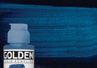 Golden Fluid Acrylic 4 oz. Turquoise (Phthalo)