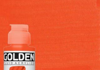 Golden Fluid Acrylic 4 oz. Vat Orange
